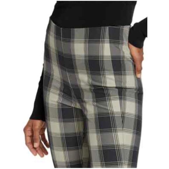 Rag & Bone Women’s Sz 0 Blue Plaid Pants Simone High Rise Ankle Slim Stretch - Picture 2 of 16